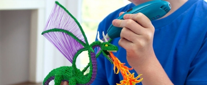 Çocukların Kullanımı İçin Özel Olarak Üretilen 3D Baskı Kalemi 3Doodler Start